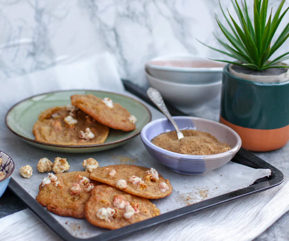 Homemade sourdough discard crackers on a baking tray